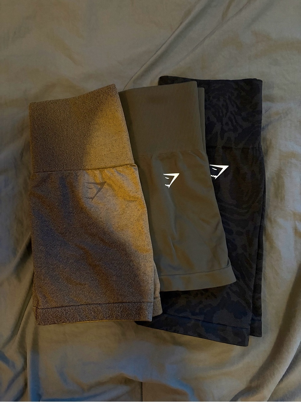 Gymshark bundle of 3 shorts